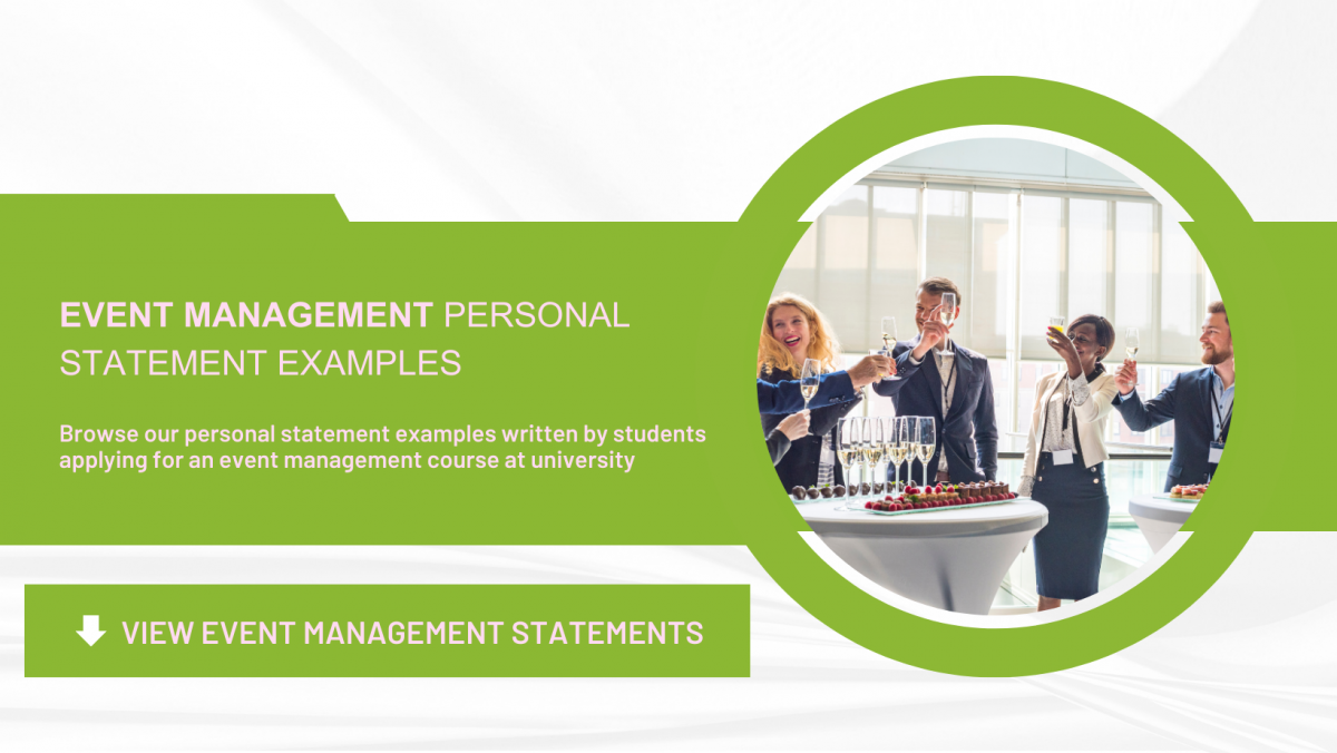 tourism and event management personal statement